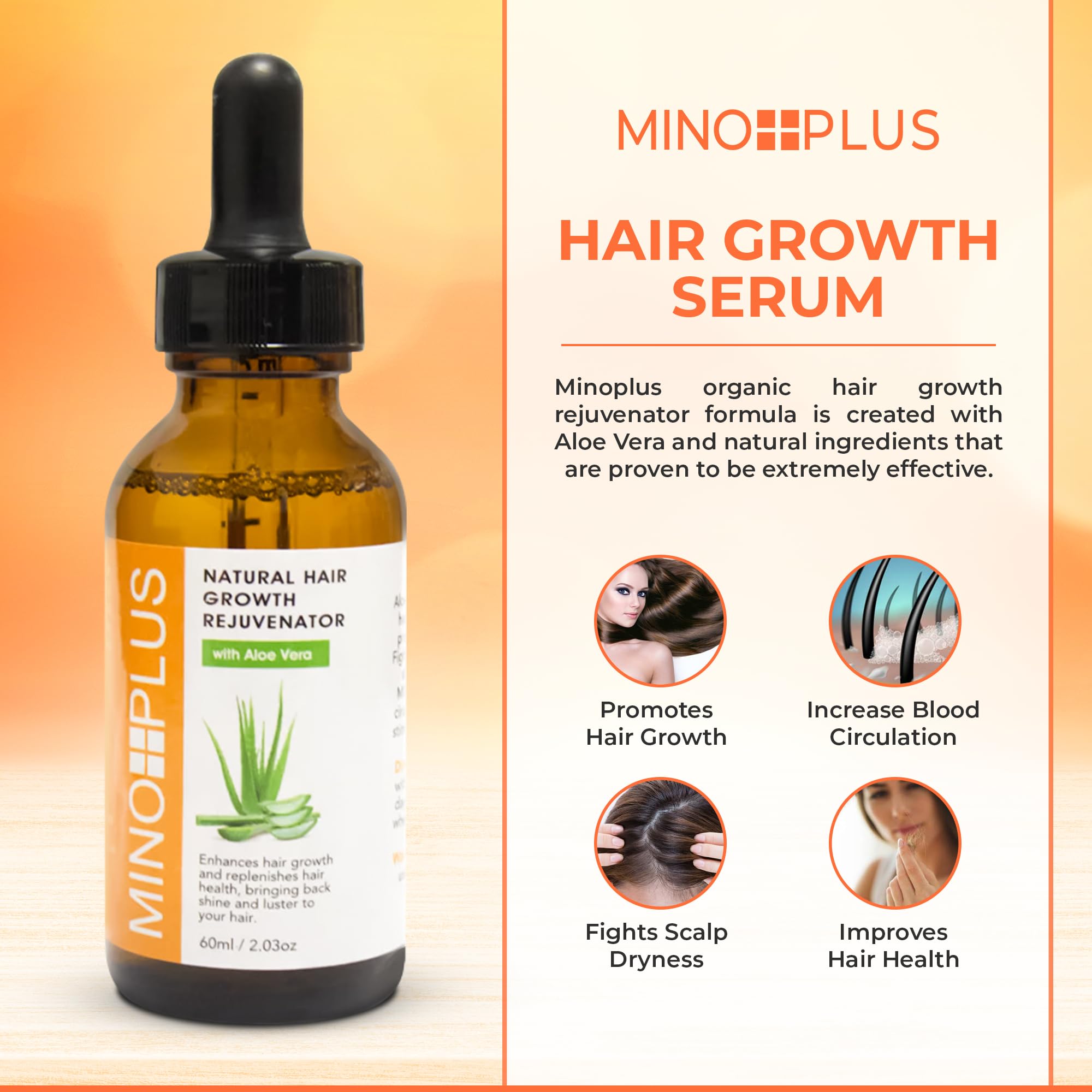 MINO PLUS smooth serum texture on hand, shows fast absorption benefit
