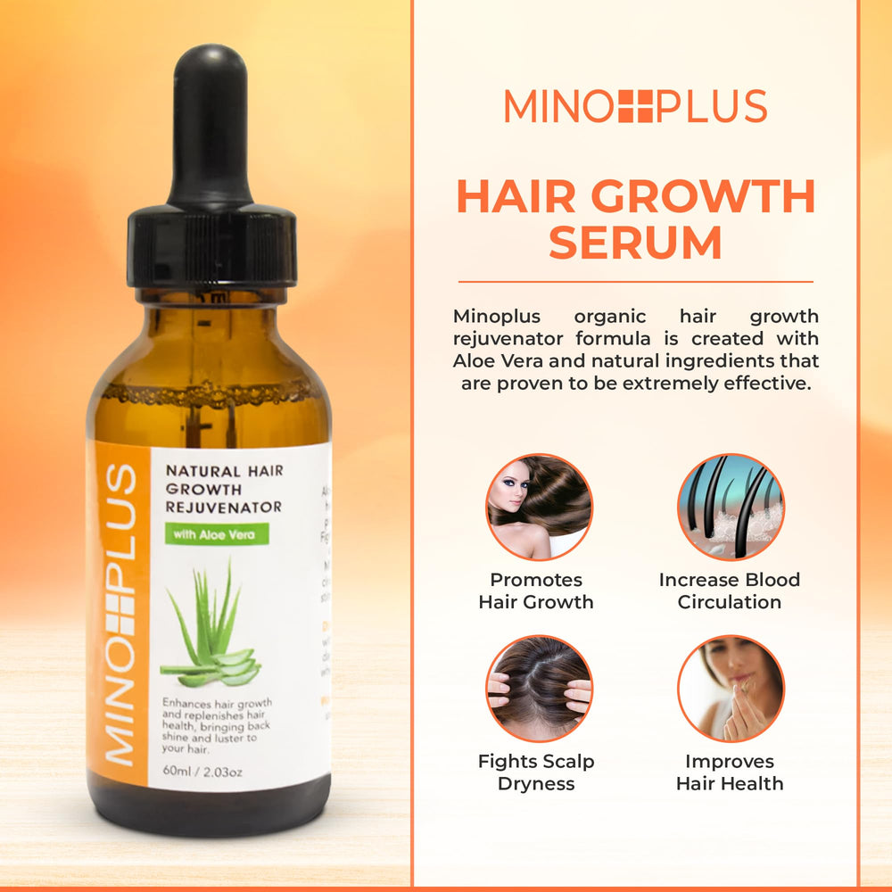 MINO PLUS smooth serum texture on hand, shows fast absorption benefit