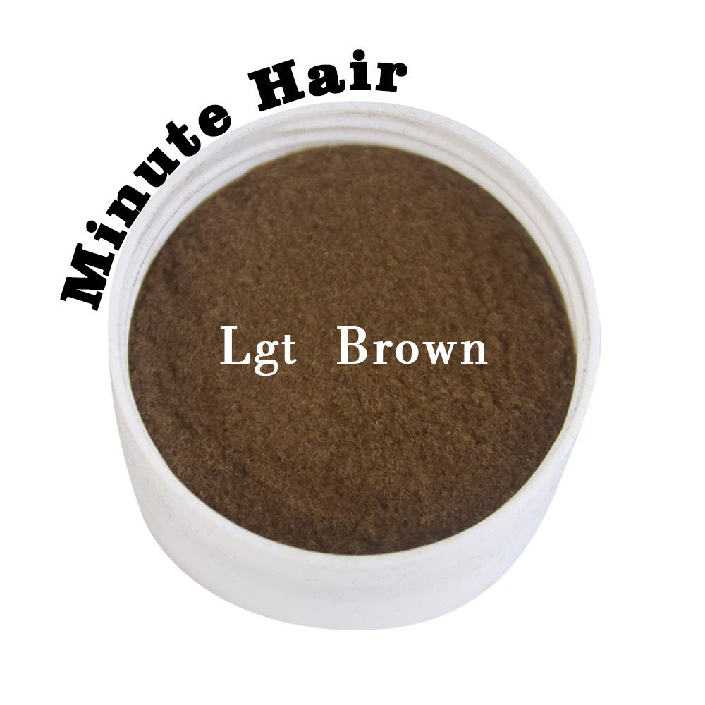 Minute Hair applied to thinning crown demonstrating fuller-looking hair instantly