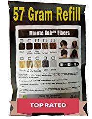 Minute Hair dark brown refill bottle front view shows packaging and easy refill benefit