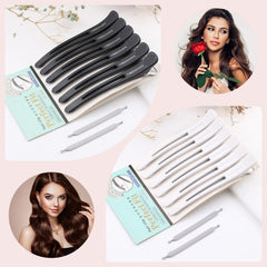 Mipibis black and white clips in a salon setting for professional look