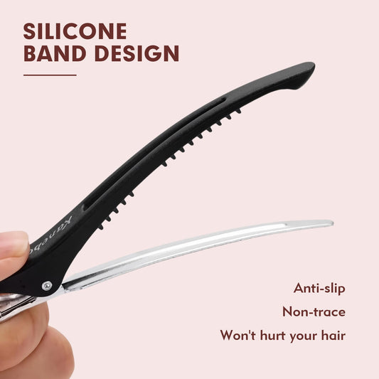 Mipibis close-up of silicone teeth protecting hair from dents