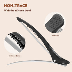 Mipibis clip held in hand showing frosted handle for precise styling benefit