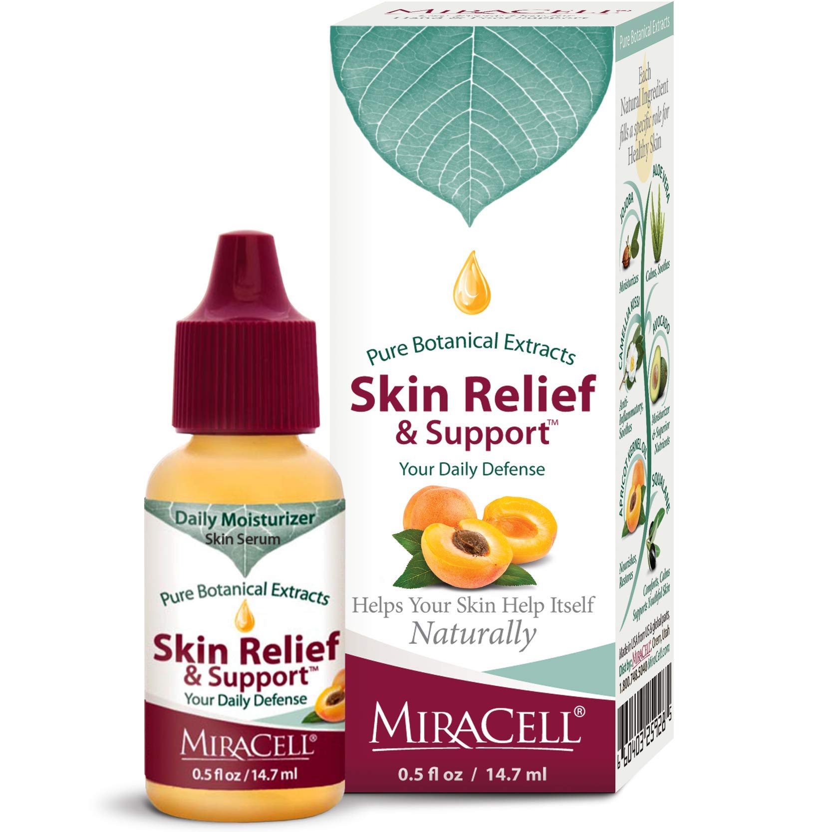 Miracell front bottle view showing compact travel-friendly packaging and quick hydration benefit