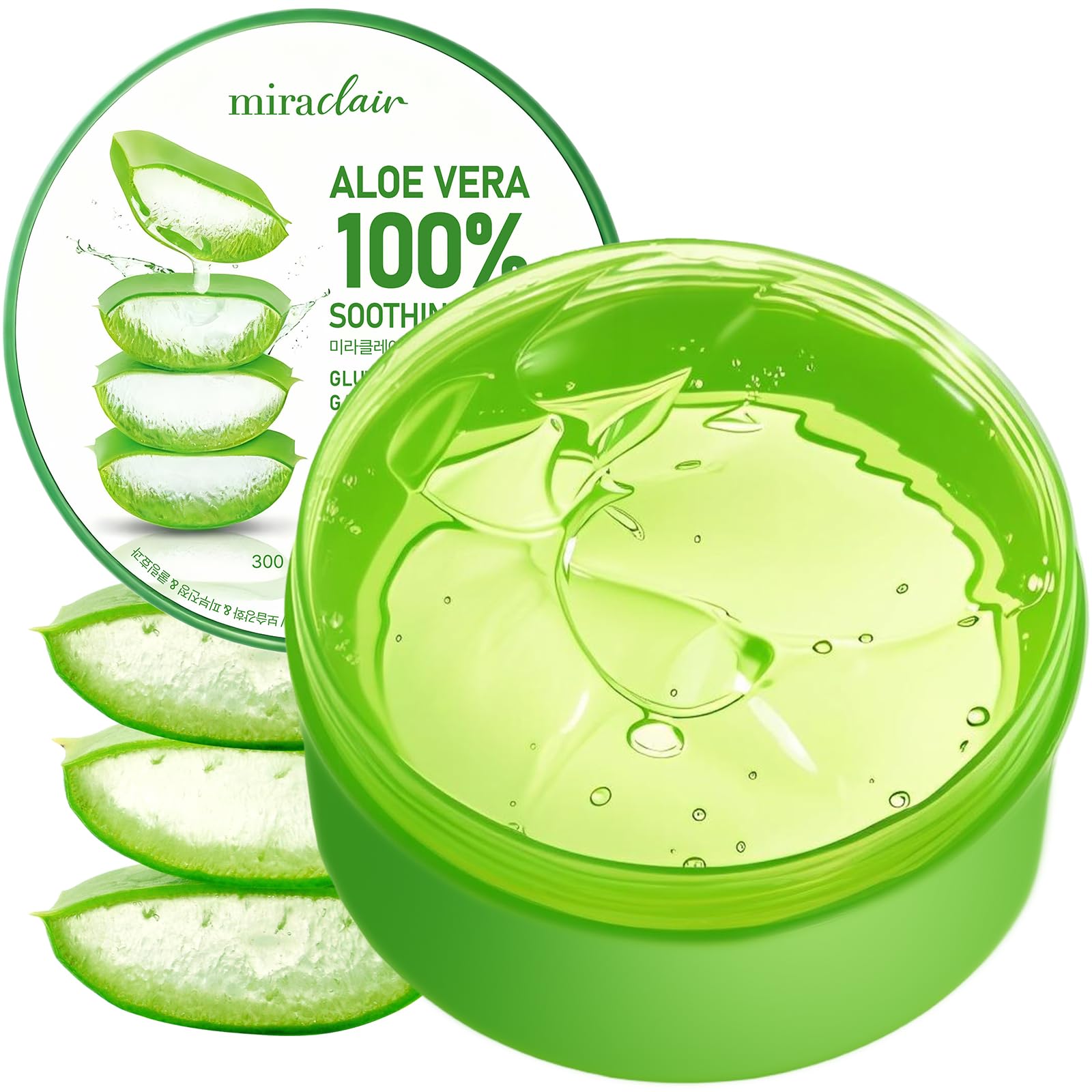 MIRACLAIR jar front showing clean label and size for easy identification