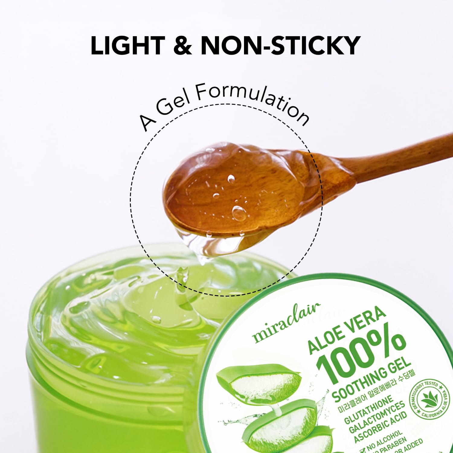 MIRACLAIR massaged into scalp showing gentle hydration and comfort