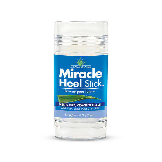 Miracle of Aloe front packaging showing product name and stick format benefits