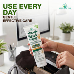 Miracle of Aloe used by a nurse showing hard-working hands protection