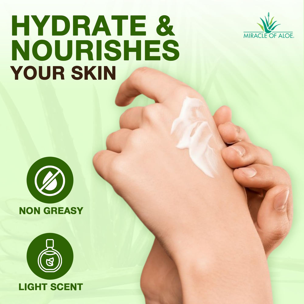 Miracle of Aloe tube in a travel bag for on-the-go moisturizing