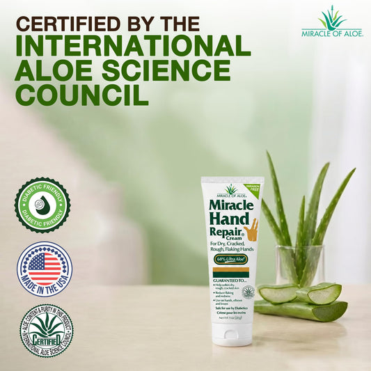 Miracle of Aloe tube close-up of cap and nozzle for controlled dispensing