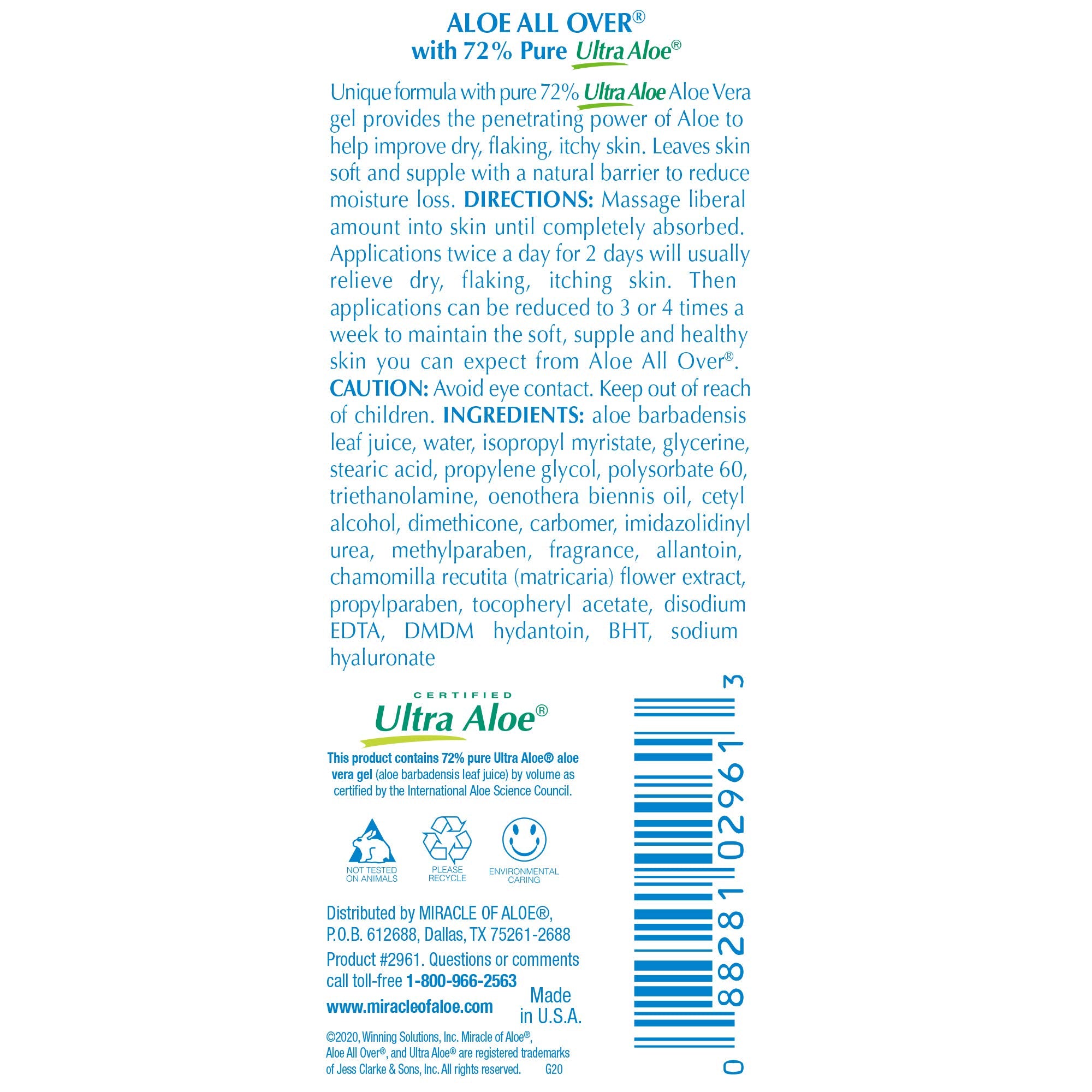 Miracle of Aloe trio on a bathroom counter, everyday routine convenience benefit