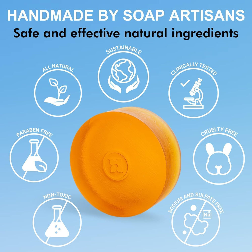 Mirai soap pack in hand conveying portable bars and easy storage