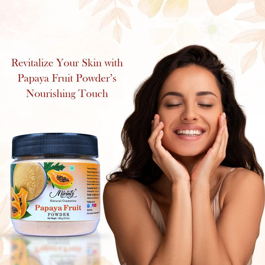 Mirintz papaya powder texture close-up highlighting fine, smooth consistency