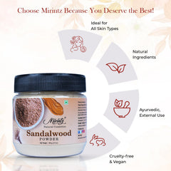 Mirintz sandalwood lifestyle spa setting with powder and rose water for home relaxation