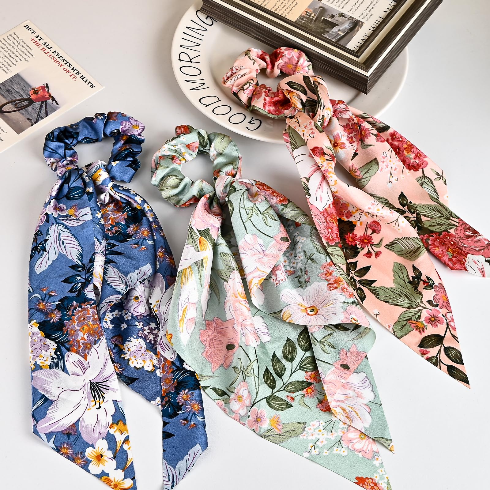 Mirlern scrunchie on wrist as accessory showing convenience and multiuse styling
