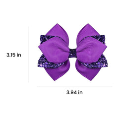 Miroksh bow clipped into hair illustrating secure hold and stylish look