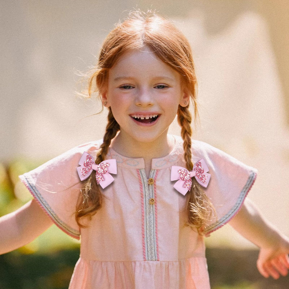 Miroksh bows styled in child pigtails for pretty everyday wear