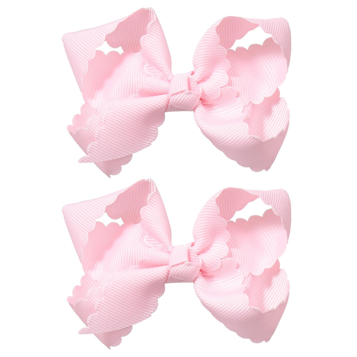 Miroksh front view of two pink bows showing neat pair presentation and gift-ready look