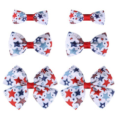 Miroksh front packaging showing six patriotic hair bows, bright and ready