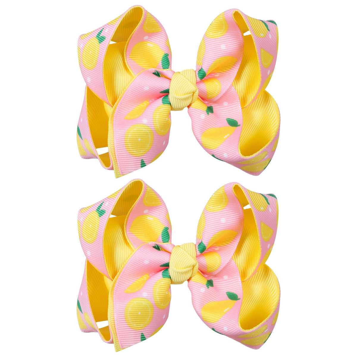 Miroksh lemon bow front view showing bright pattern and cheerful look