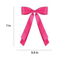 Miroksh bow worn outdoors adding color and feminine flair to outfits