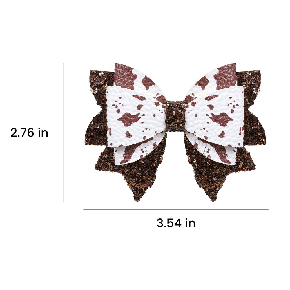 Miroksh bow worn with a western costume and denim for themed party or Halloween accessory impact