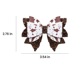 Miroksh bow worn with a western costume and denim for themed party or Halloween accessory impact