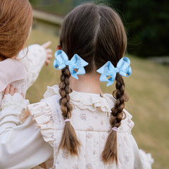 Miroksh bow worn by toddler showing comfortable fit and cute everyday look