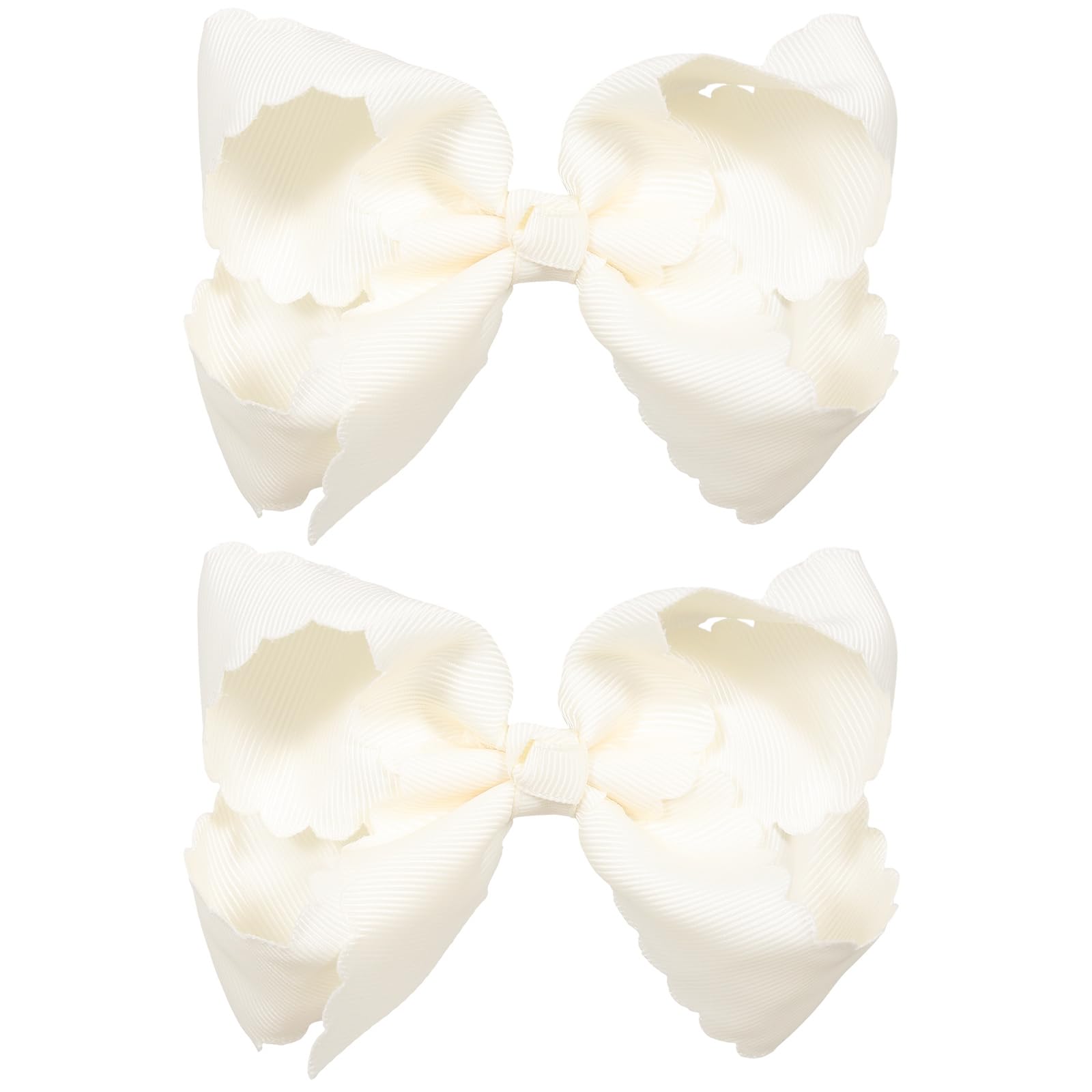 Miroksh front view off-white bows showing neat shape and versatile styling
