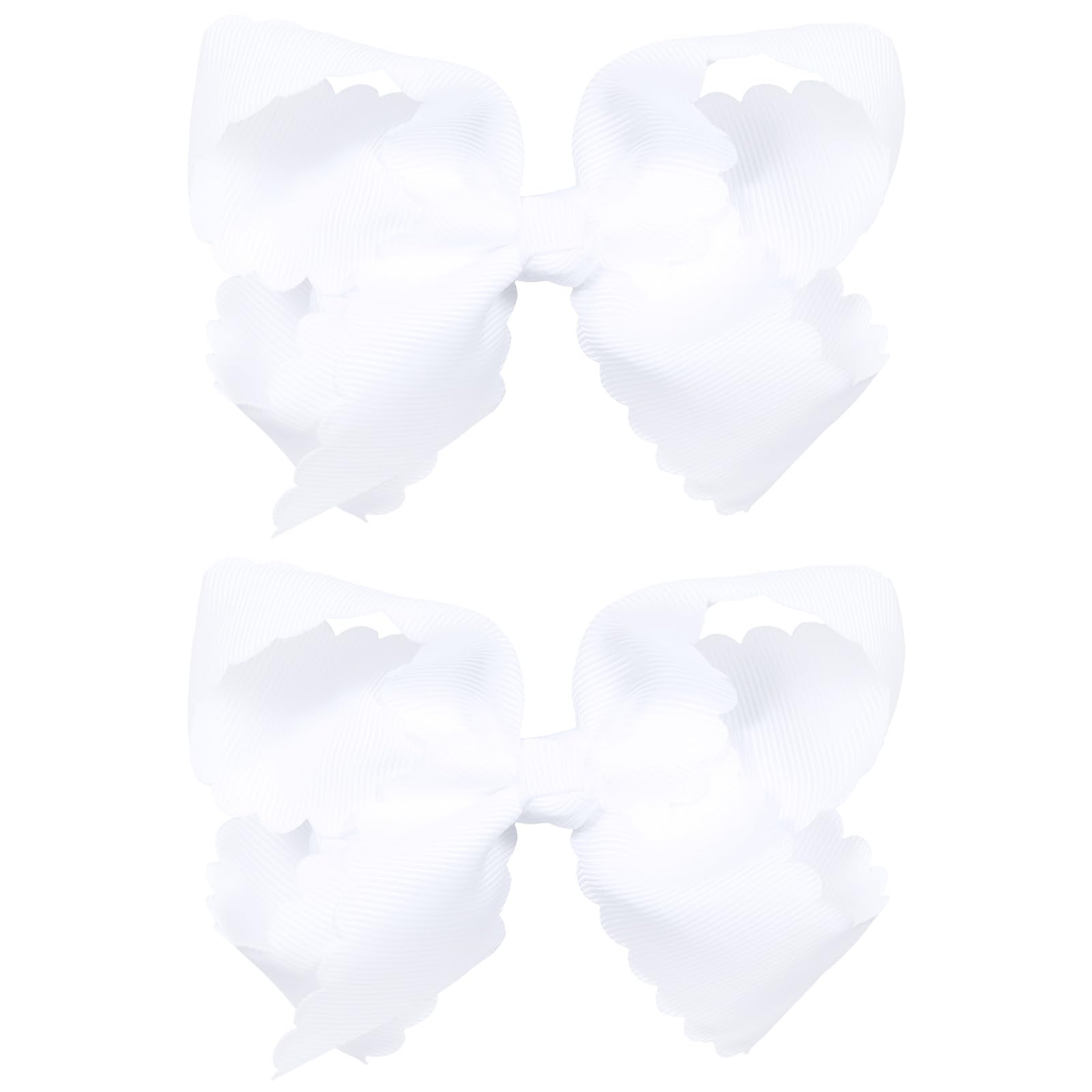 Miroksh front packaging showing two white 4-inch bows, gift-ready and neat