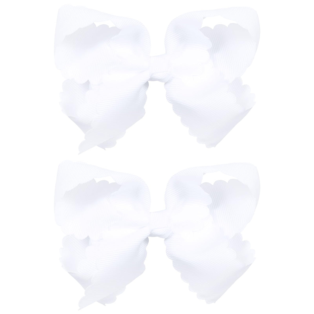 Miroksh front packaging showing two white 4-inch bows, gift-ready and neat