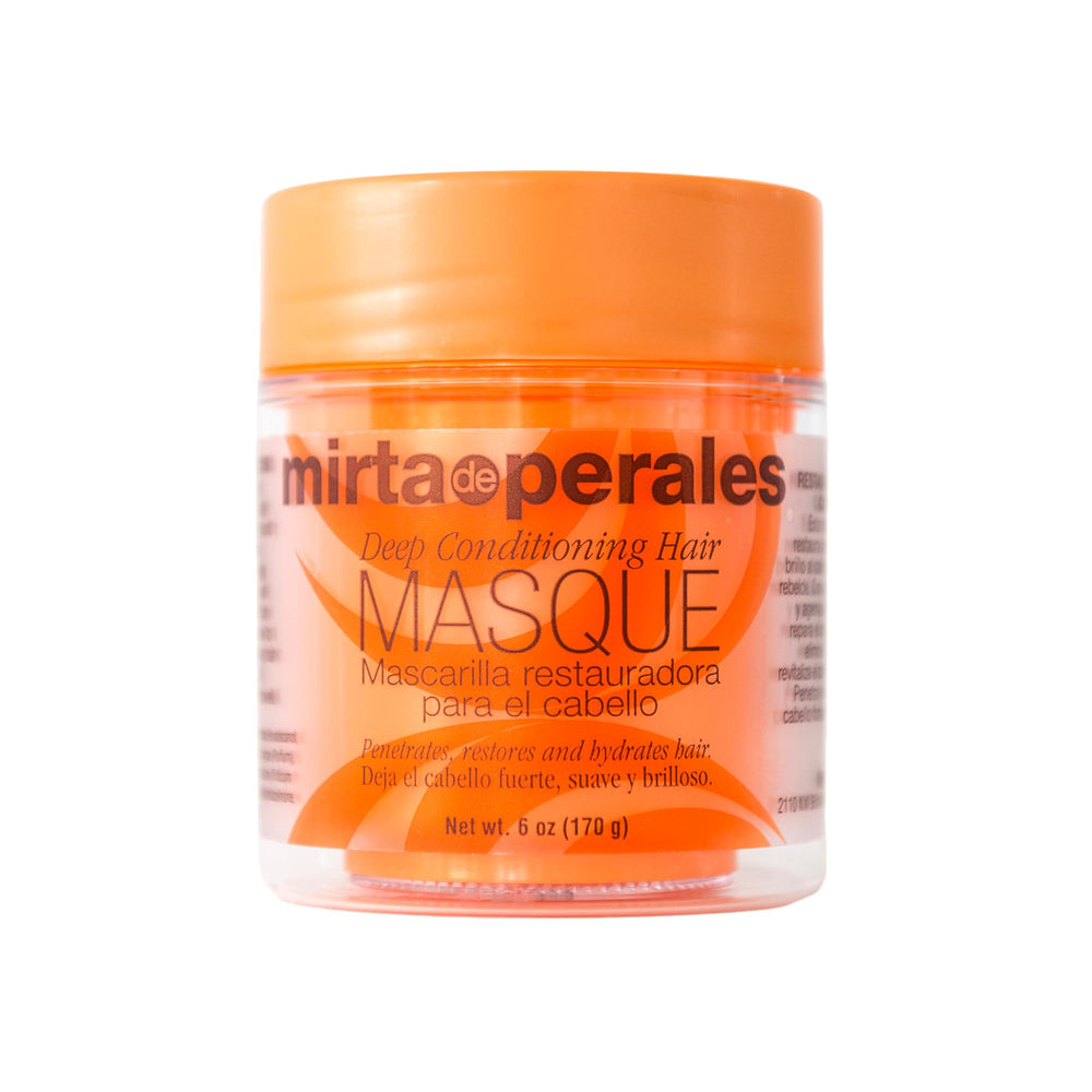 Mirta De Perales front jar view showing packaging and restorative masque