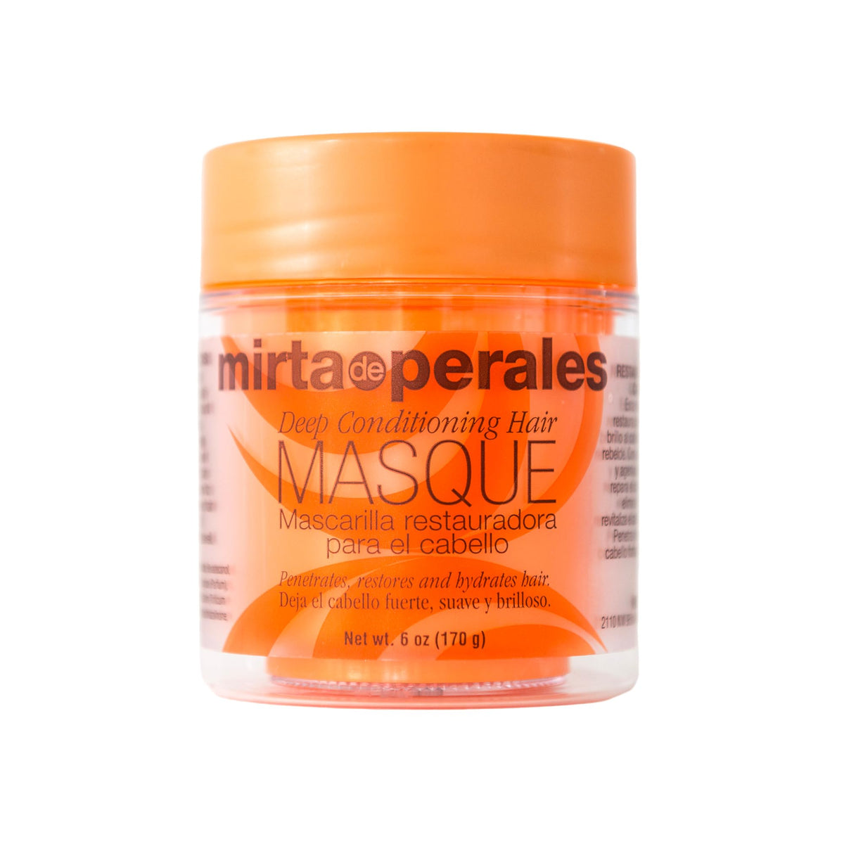 Mirta De Perales front jar view showing packaging and restorative masque