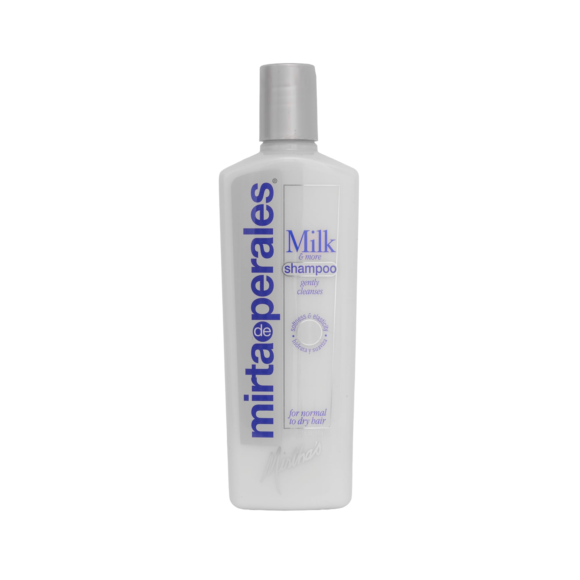 Mirta De Perales front bottle showing label and benefits