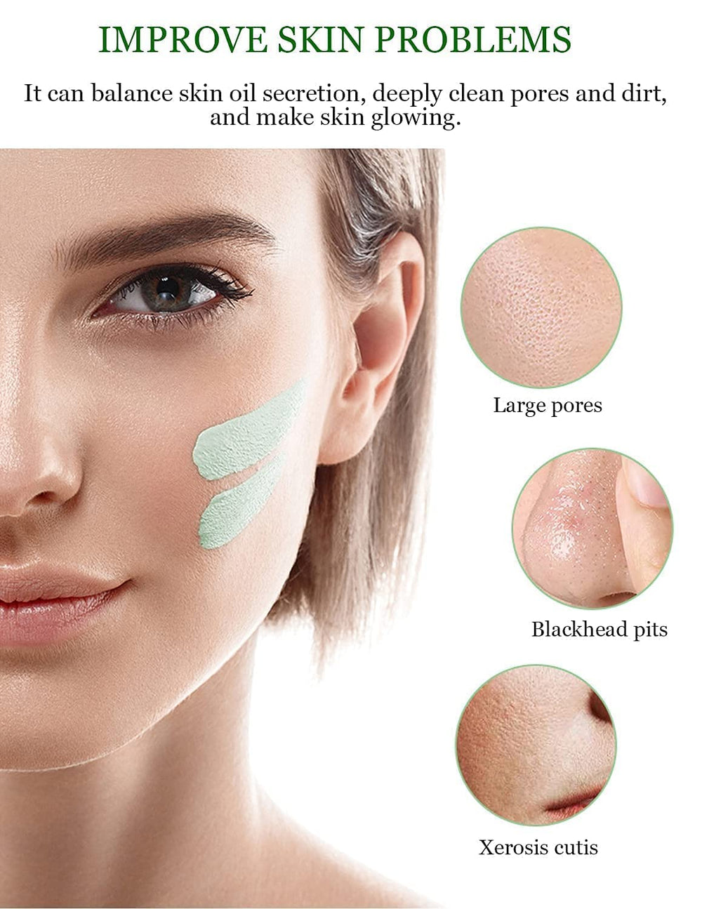 MISEDI smooth green clay texture close-up showing creamy, spreadable finish