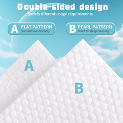 MISHCHI close-up of double-sided cotton texture showing softness and cleaning power