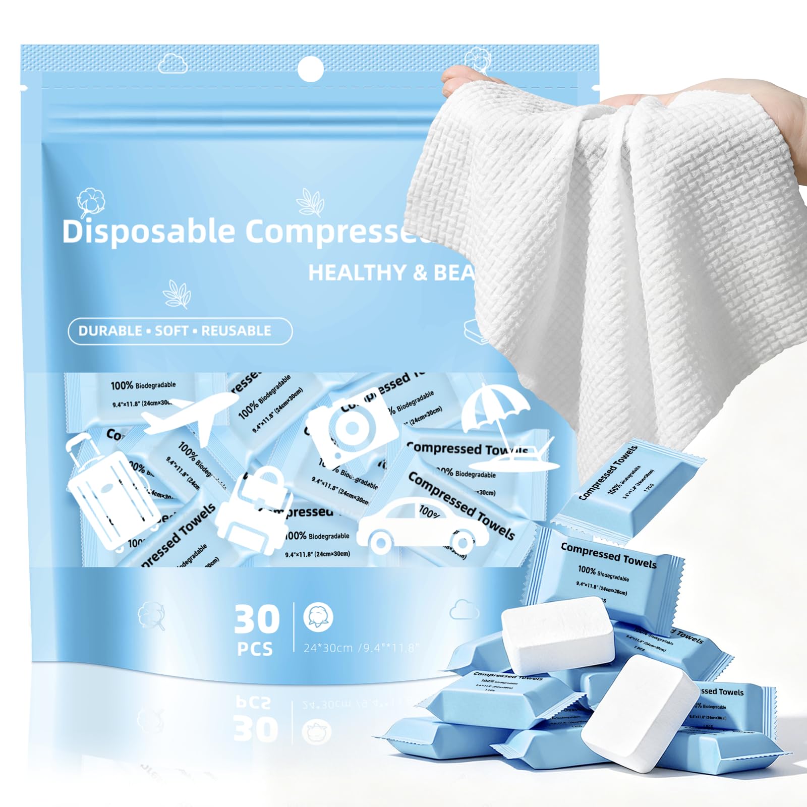 MISHCHI front packaging showing 30-count pack and branding, emphasizes portability