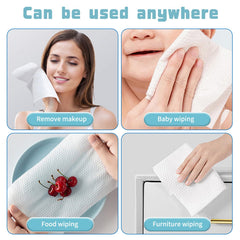 MISHCHI towel beside a ruler showing 7.9x7.9 inch size for full-face coverage