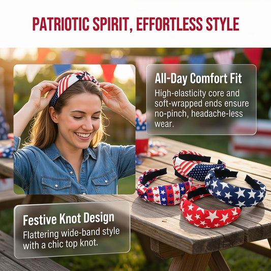 Miskate close-up of flag print fabric showing clear stars and stripes for bold festive style