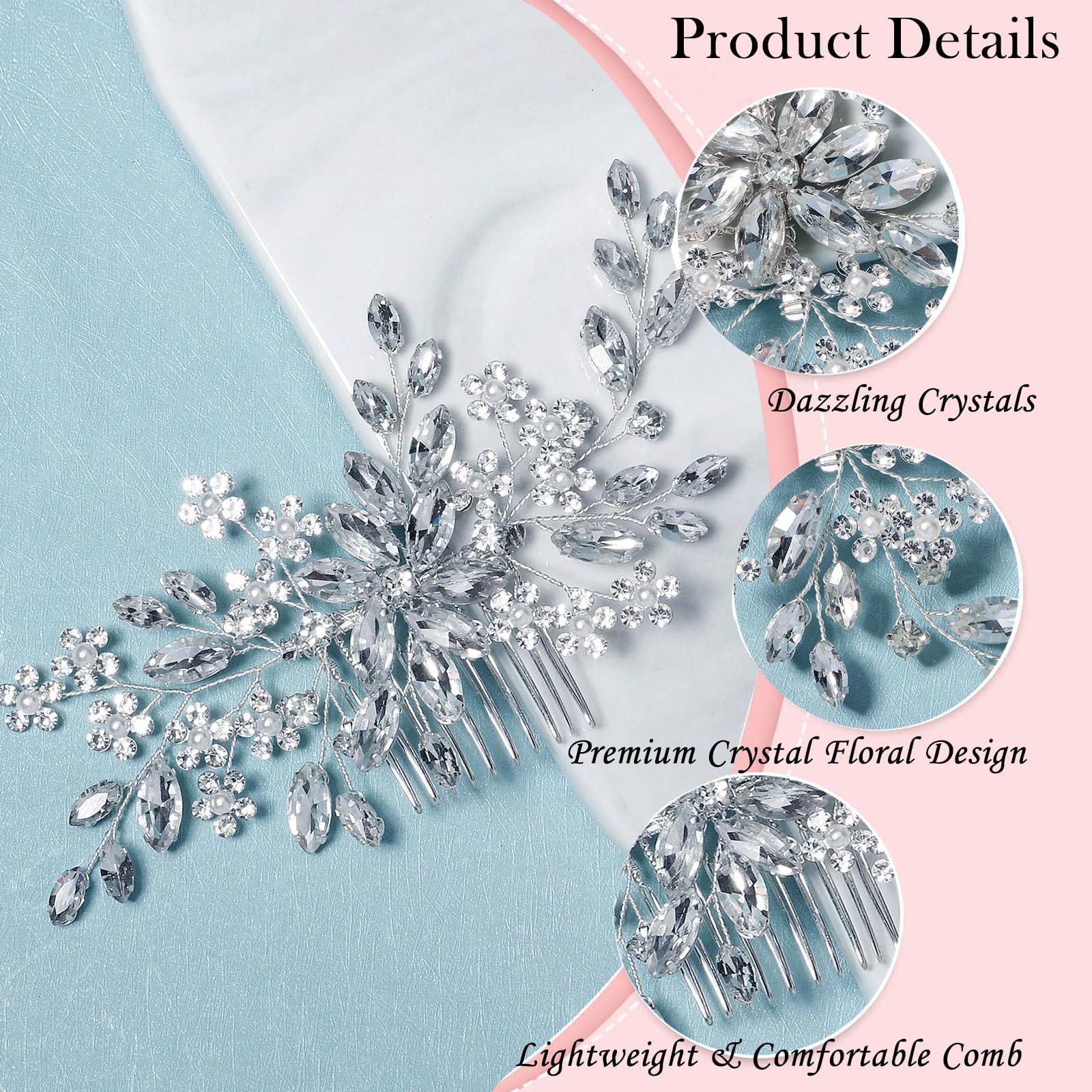 Miskate pins woven through braid showing scattered sparkle and styling versatility
