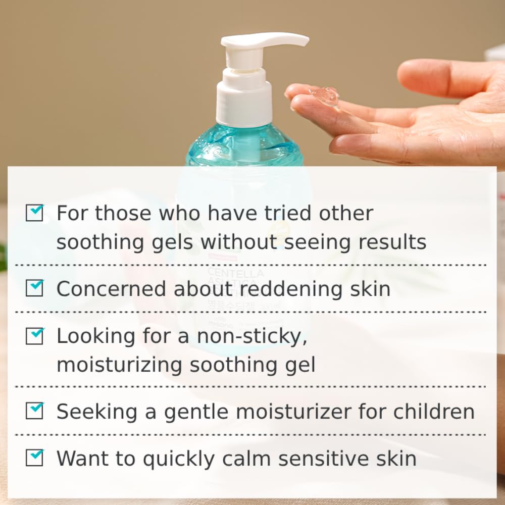 MISONG ECO FRIENDLY gel applied to face for cooling relief after sun