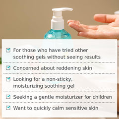 MISONG ECO FRIENDLY gel applied to face for cooling relief after sun