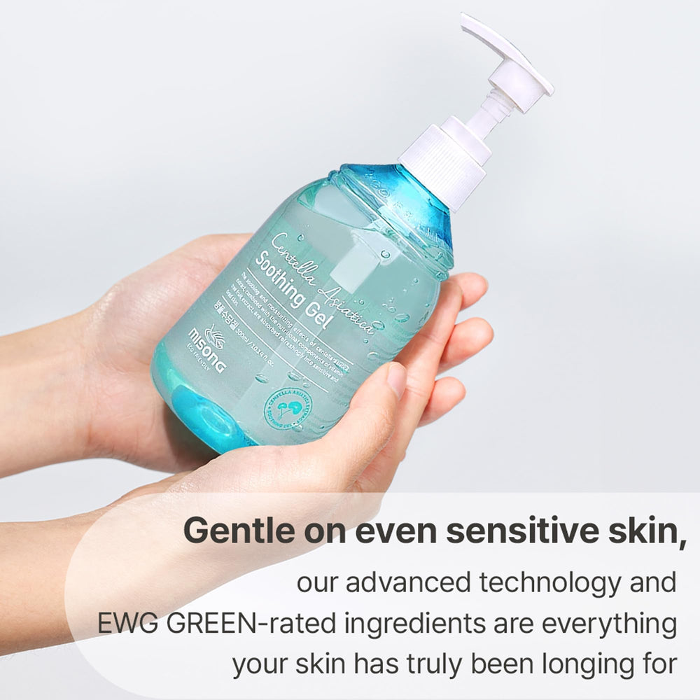 MISONG ECO FRIENDLY gel texture close-up illustrating lightweight hydration