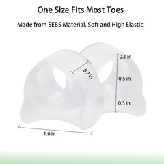 Misorita spacer worn inside a sandal demonstrating comfortable use