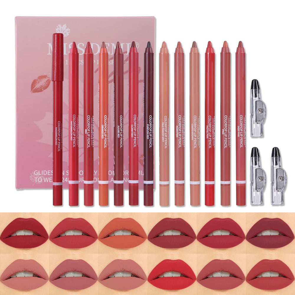 Miss Demi front packaging showing all 12 liners and palette benefits