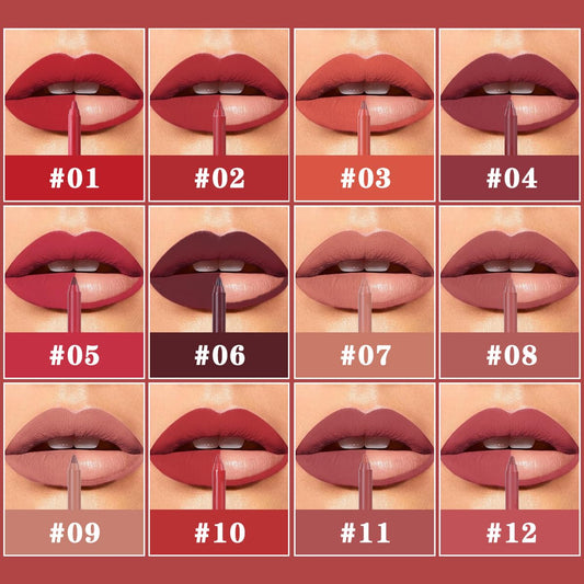 Miss Demi pencil ends and label detail highlighting shade names