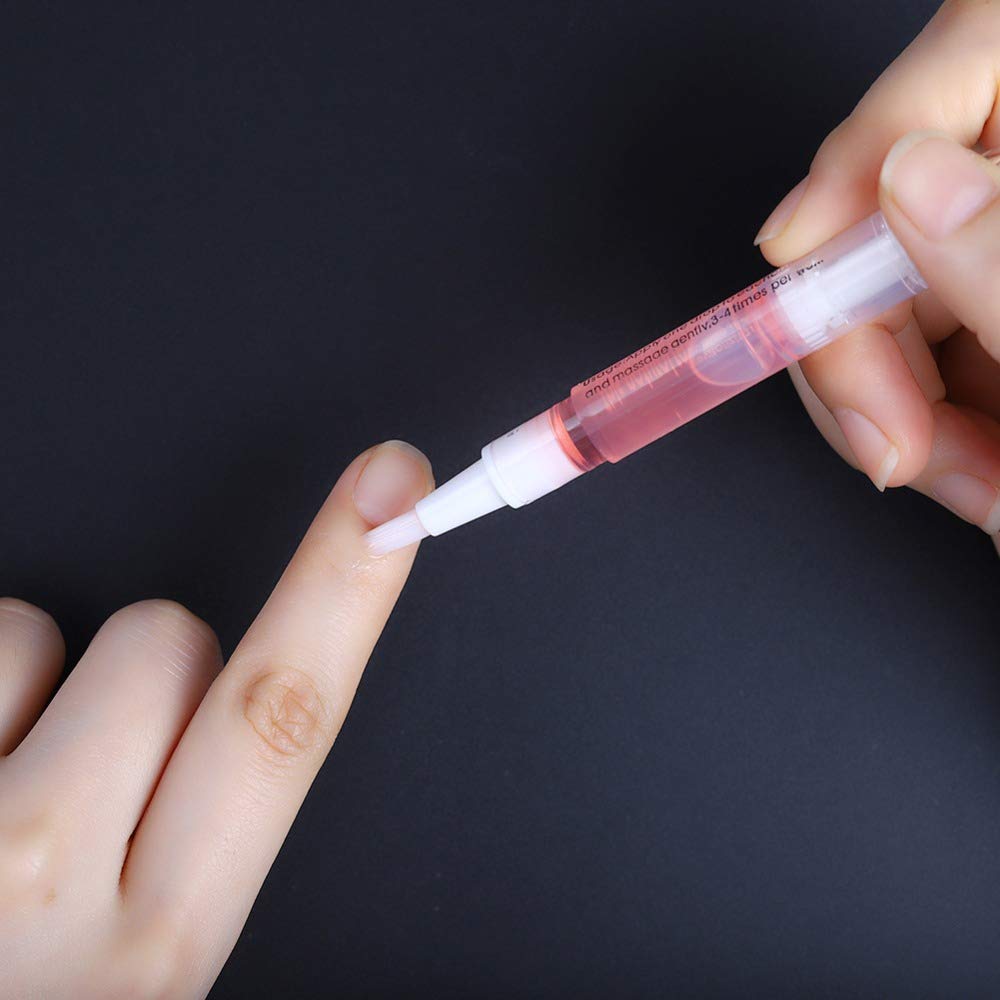 Miss Forever pen being applied to cuticle demonstrating quick hydration