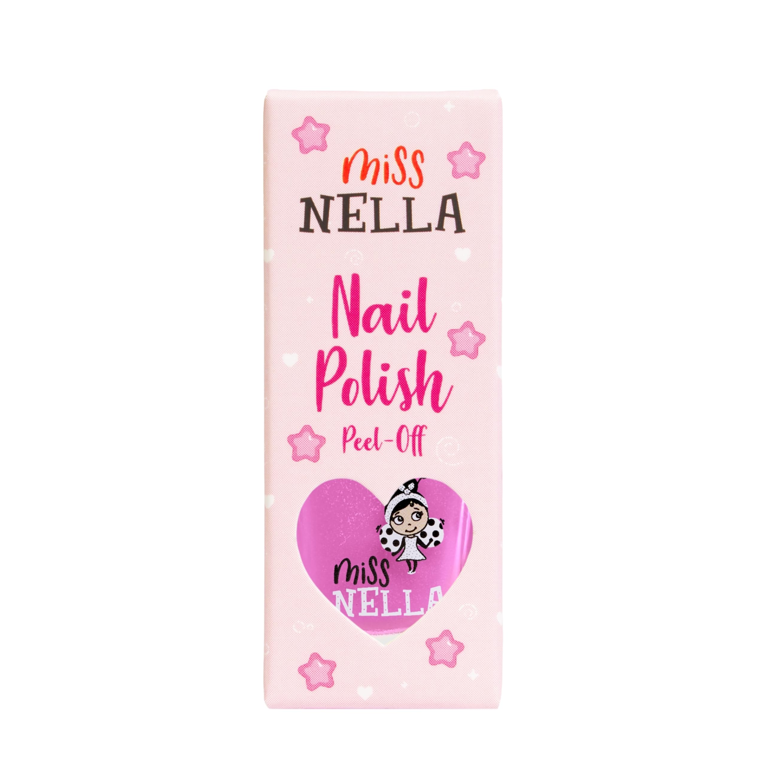 MISS NELLA label close-up highlighting non-toxic water-based ingredient benefits