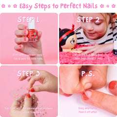 MISS NELLA peeling off polish demonstration showing gentle removal benefit
