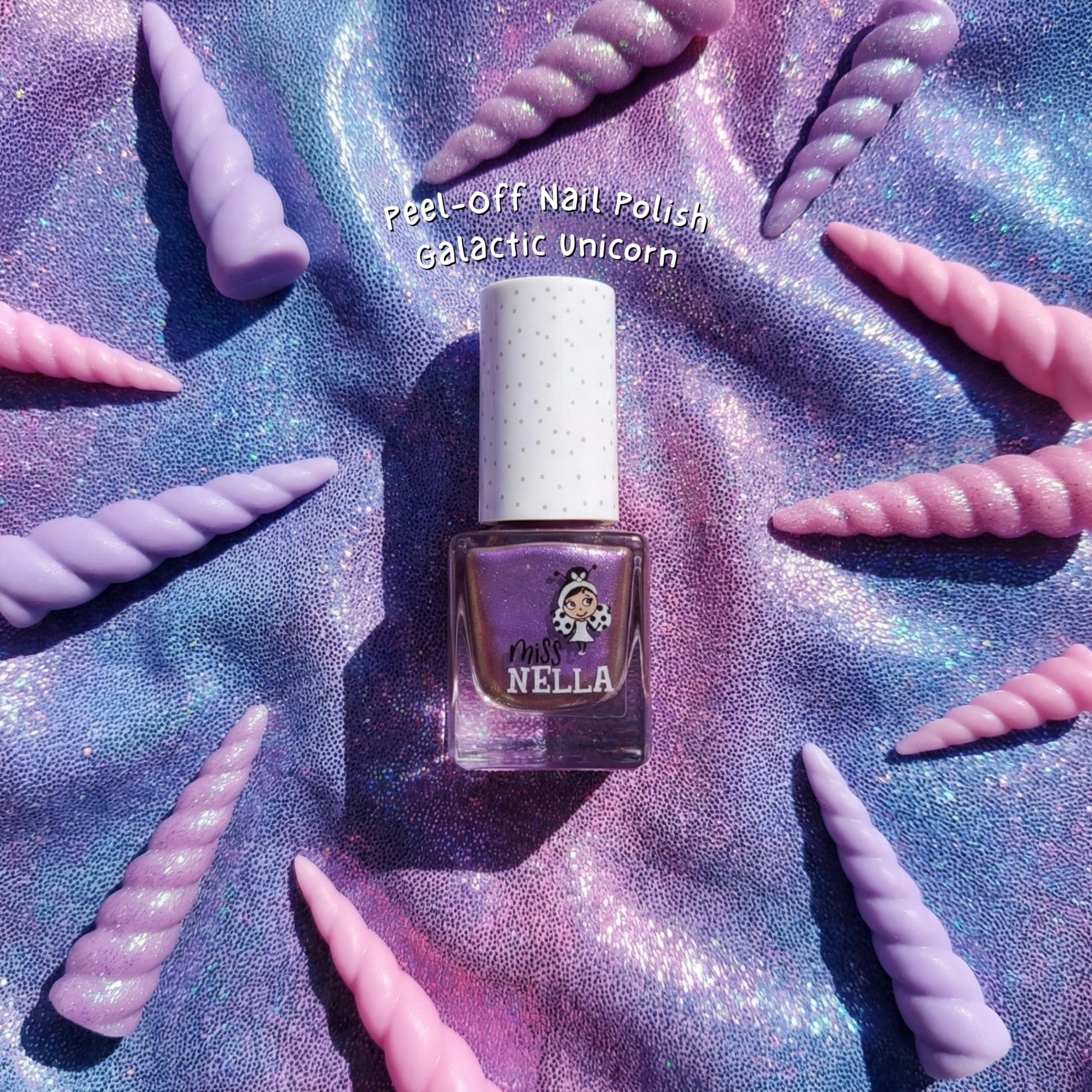 MISS NELLA close-up metallic texture showing shimmer and smooth finish
